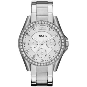 Fossil ES3202 Riley Silver reloj acero inoxidable plata para dama
