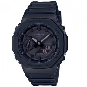 Casio G-SHOCK GA 2100 1A1 Carbon Core Octagonal Black oak reloj deportivo negro para caballero